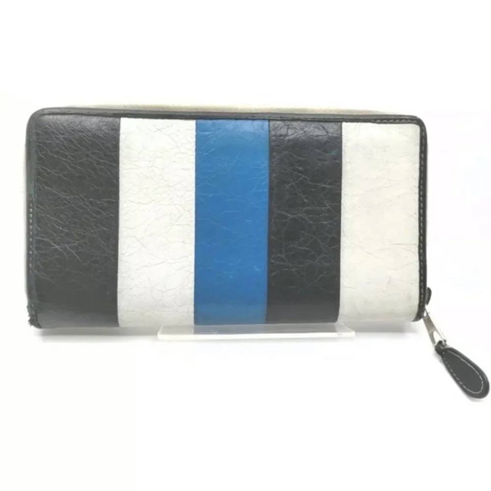 BALENCIAGA Zippy Wallet Multi Color Leather